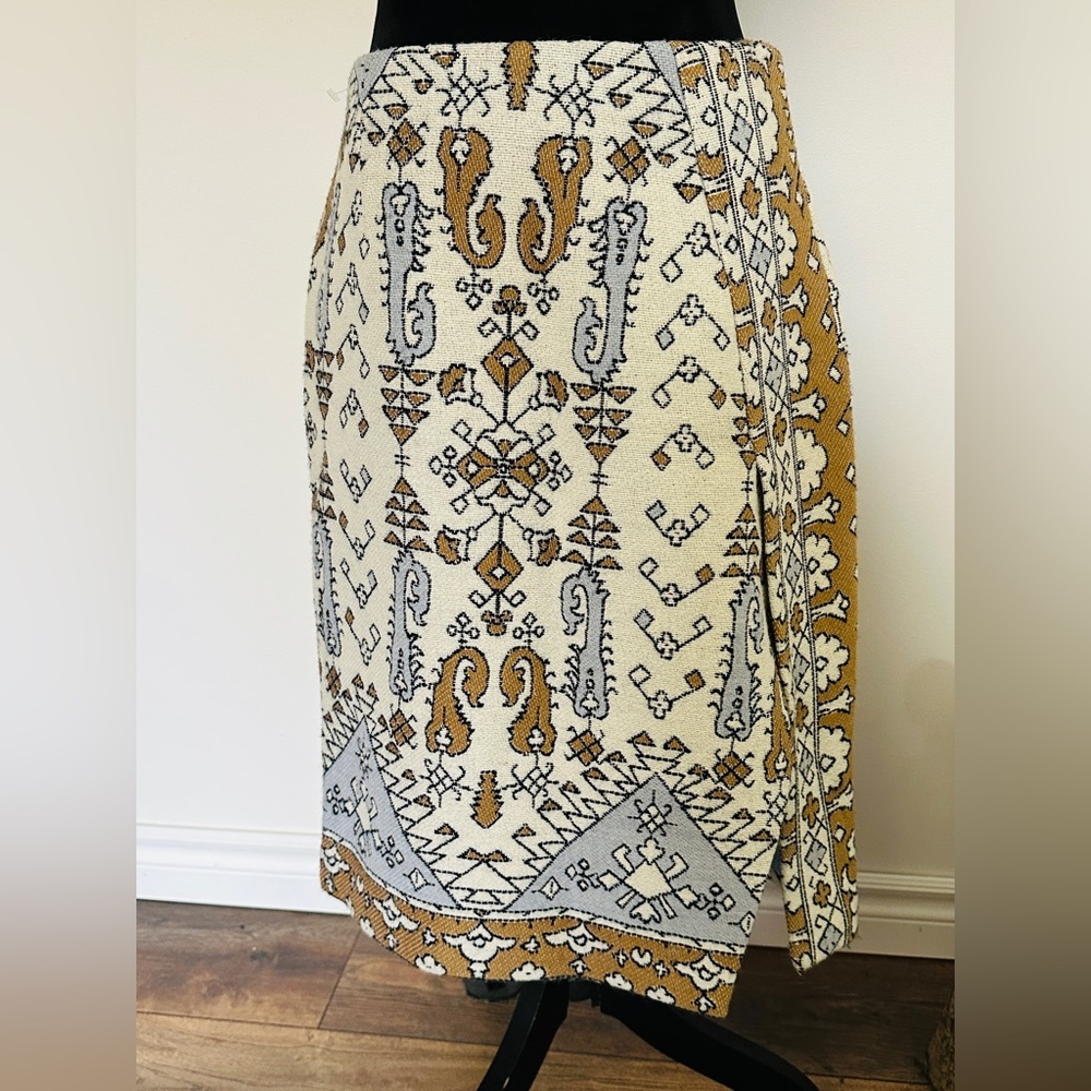Tory Burch Wrap Pencil Skirt -2015 Runway Fall Collection.